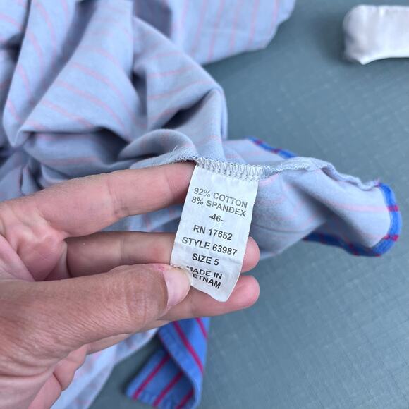 Florence Eiseman Knit Stripe Tie Dress 5T - Picture 4 of 7